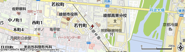 京都府綾部市川糸町（下番取）周辺の地図