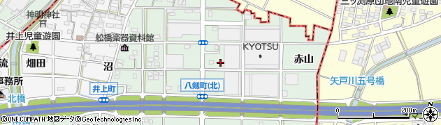 愛知県岩倉市八剱町（野畑）周辺の地図