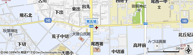 愛知県一宮市東五城出先54周辺の地図