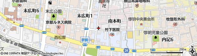 京都府福知山市南本町195周辺の地図
