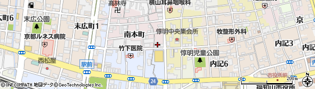 京都府福知山市南本町210周辺の地図