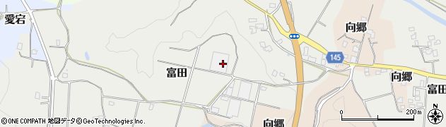 千葉県君津市富田周辺の地図