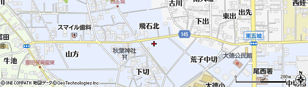 愛知県一宮市西五城飛石北46周辺の地図