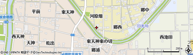 愛知県一宮市大和町福森（河原畑）周辺の地図