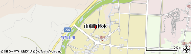 兵庫県朝来市山東町柊木周辺の地図