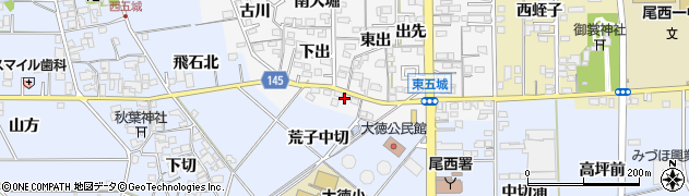 愛知県一宮市東五城下出333周辺の地図