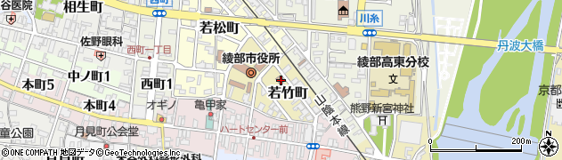 綾部本町郵便局 ＡＴＭ周辺の地図