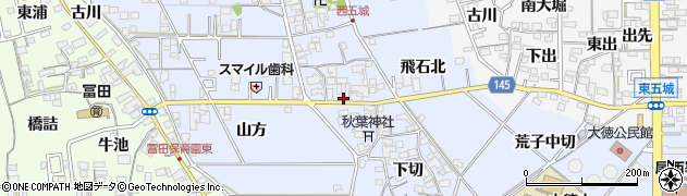 愛知県一宮市西五城中切656周辺の地図