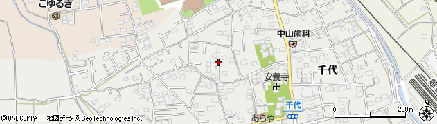神奈川県小田原市千代周辺の地図