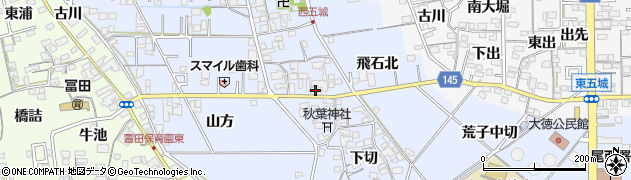 愛知県一宮市西五城中切657周辺の地図