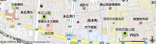 京都府福知山市南本町21周辺の地図