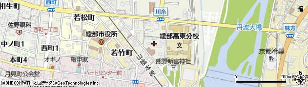 京都府綾部市川糸町（南古屋敷）周辺の地図
