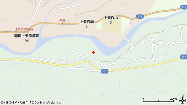 〒509-7505 岐阜県恵那市上矢作町島の地図