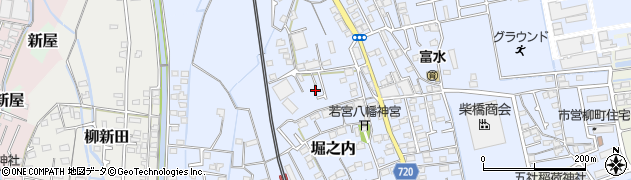 神奈川県小田原市堀之内周辺の地図