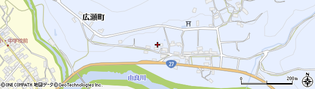 京都府綾部市広瀬町（下ノ町）周辺の地図