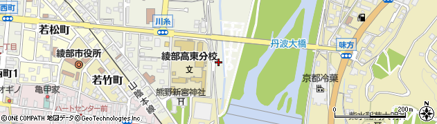 京都府綾部市川糸町（南下市場）周辺の地図