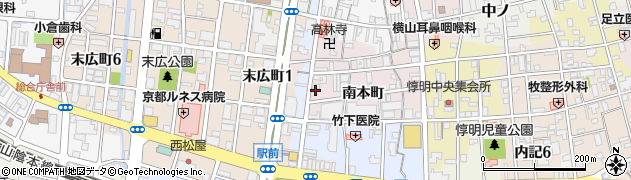 京都府福知山市南本町190周辺の地図