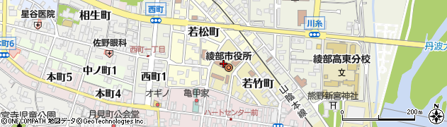 綾部紡績株式会社周辺の地図