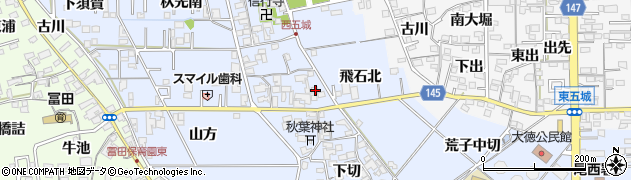 愛知県一宮市西五城中切663周辺の地図
