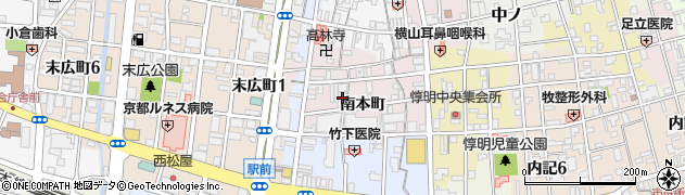 京都府福知山市南本町261周辺の地図