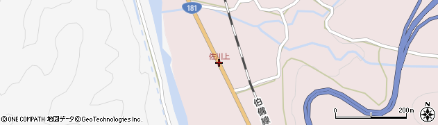 佐川上周辺の地図