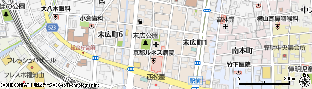 京都府福知山市末広町周辺の地図