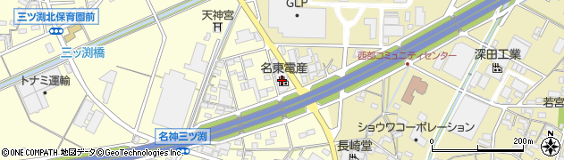 名東電産株式会社　第二工場周辺の地図