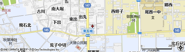 愛知県一宮市東五城出先49周辺の地図