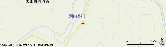京都府南丹市美山町河内谷（小井根）周辺の地図