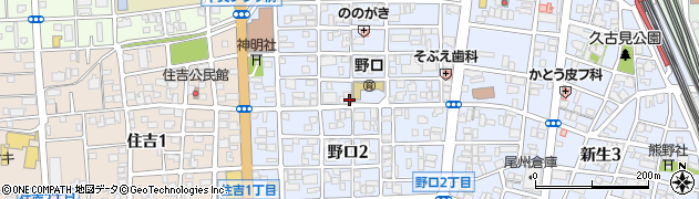 愛知県一宮市野口周辺の地図
