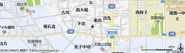 愛知県一宮市東五城出先1094周辺の地図