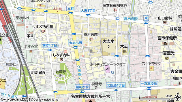 〒491-0852 愛知県一宮市大志の地図