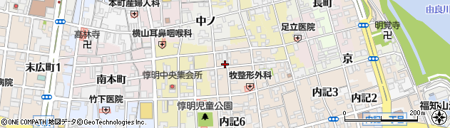 京都府福知山市内記６丁目北周辺の地図