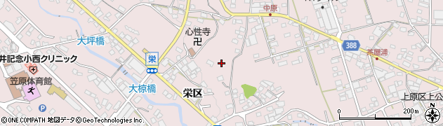岐阜県多治見市笠原町栄区周辺の地図