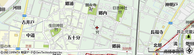 愛知県一宮市千秋町加納馬場郷内91周辺の地図