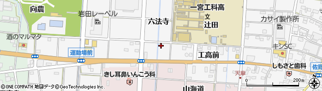 愛知県一宮市千秋町佐野六法寺周辺の地図