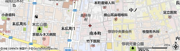 京都府福知山市南本町127周辺の地図
