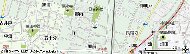 愛知県一宮市千秋町加納馬場郷内108周辺の地図