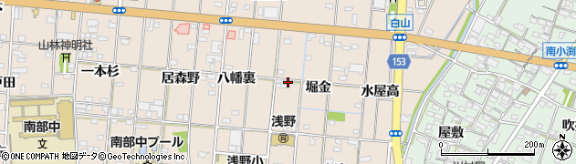 愛知県一宮市浅野堀金周辺の地図