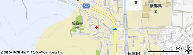 京都府綾部市上延町（新庄）周辺の地図