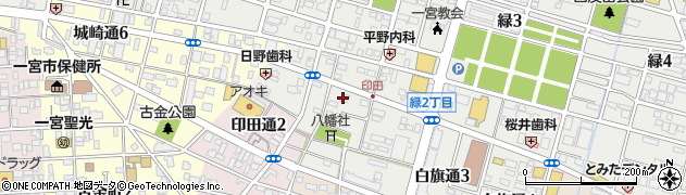 パーフェクトライン　一宮店周辺の地図
