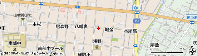 愛知県一宮市浅野（堀金）周辺の地図