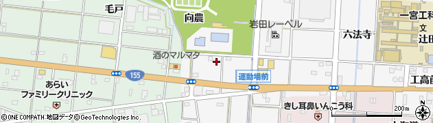 愛知県一宮市千秋町佐野運動場前周辺の地図