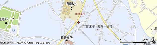 印野簡易郵便局周辺の地図
