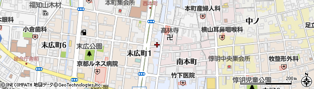 京都府福知山市南本町34周辺の地図