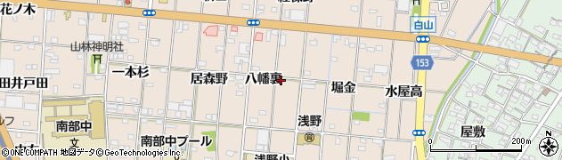 愛知県一宮市浅野八幡裏周辺の地図