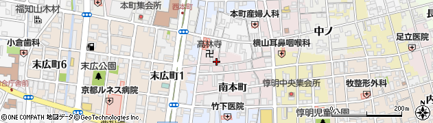 京都府福知山市南本町121周辺の地図