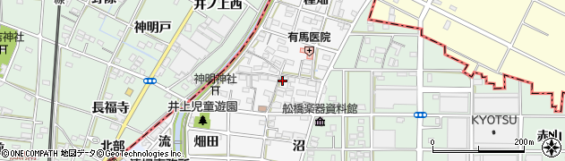 愛知県岩倉市井上町周辺の地図
