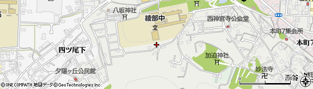 京都府綾部市宮代町明知周辺の地図