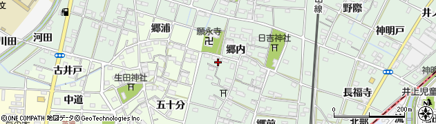 愛知県一宮市千秋町加納馬場郷内128周辺の地図